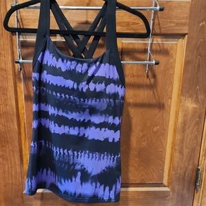 Lucy Purple and Black S Women's Top